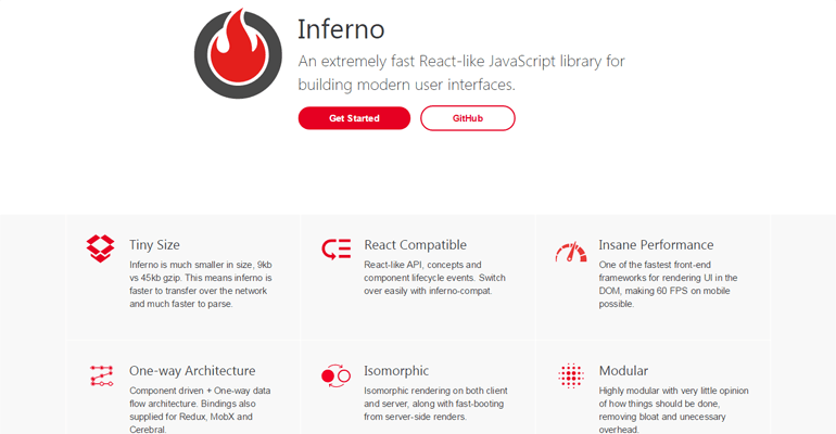 Infernojs – Javascript Library for building modern user interfaces
